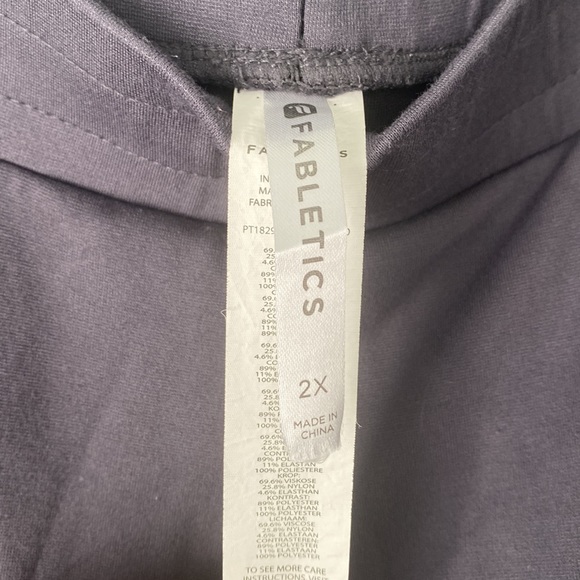 Fabletics Charcoal Grey Sweatpant Joggers - Picture 2 of 5